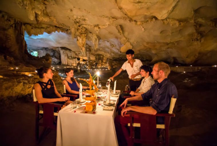 Meal in cave
