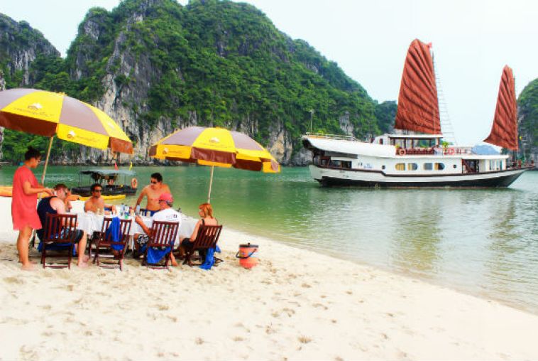 BBQ on beach