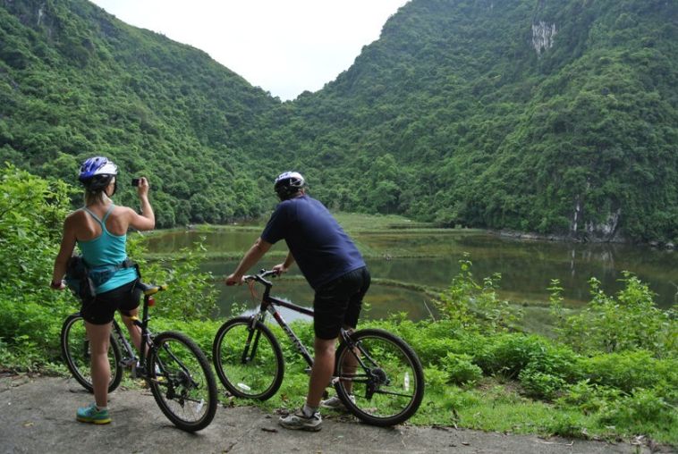 Biking in Cat Ba